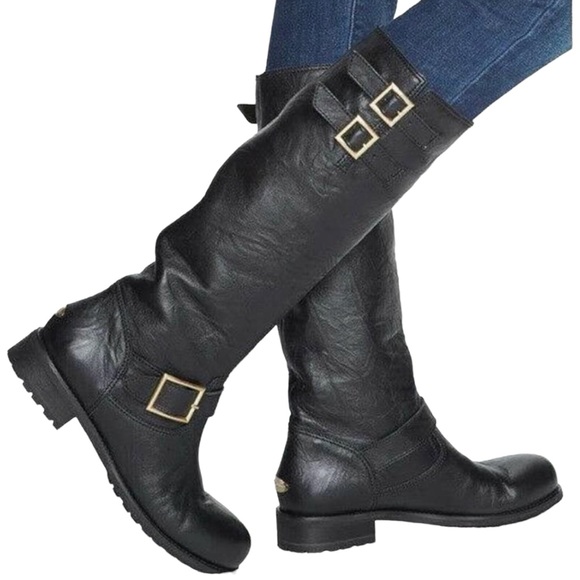 Jimmy Choo Yule Biker Leather Moto Boots size 5.5 Made in Italy - Picture 10 of 15